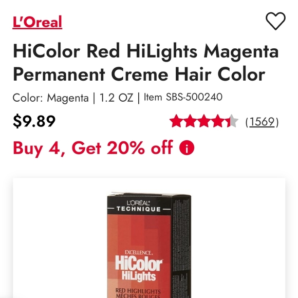 NEW HiColor RED HiLights by L'Oreal Excellence is the first highlighting series - Picture 3 of 3